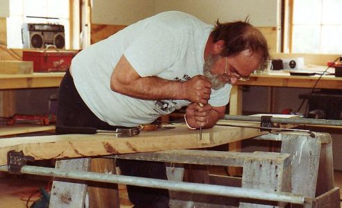 Dave in woodshop