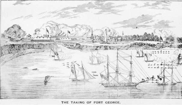 American landing at Fort George