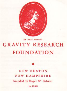 Gravity Research Foundation pamphlet 1