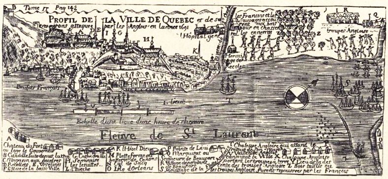 Phips fleet before Quebec City 1690
