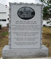 New Boston High School marker