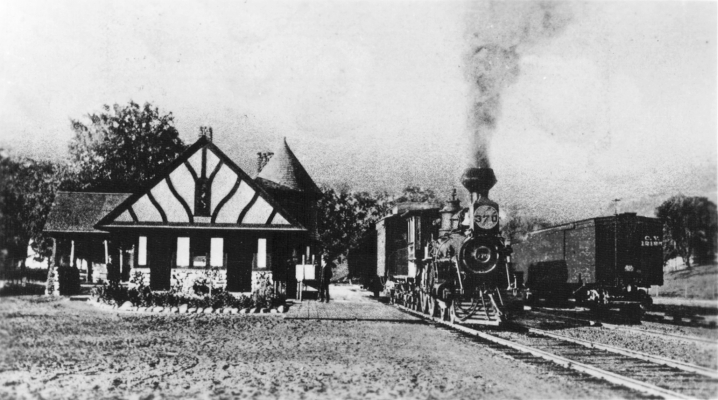 New Boston RR depot in 1896